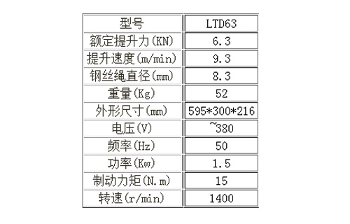 LTD63提升機(jī)